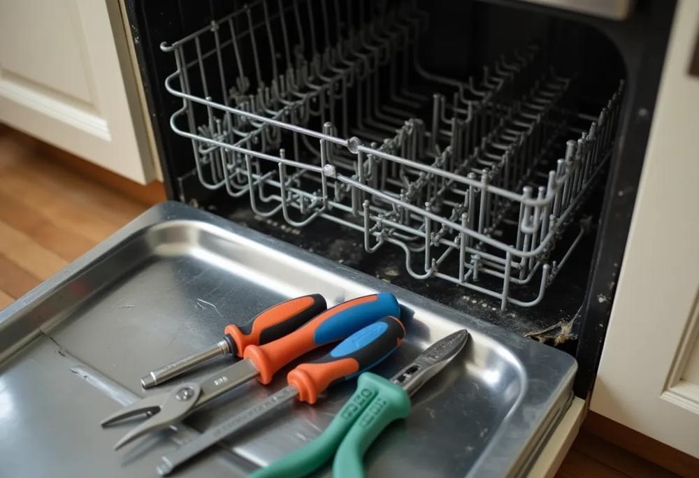 broken dishwasher